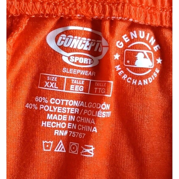 San Francisco Giants Joggers Men's 2XL Orange Pockets Drawstring - Picture 3 of 5